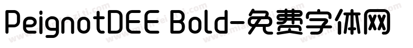 PeignotDEE Bold字体转换